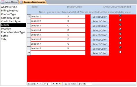 fishing charter reservation system